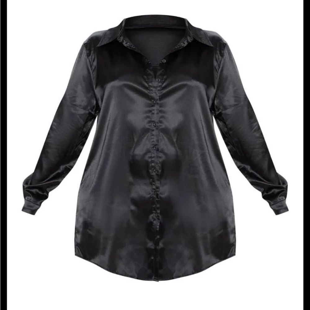 Pretty little thing satin shirt dress - Picture 3 of 7